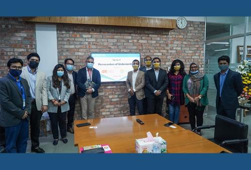 MoU was signed between Folia Water Global and iDE Bangladesh